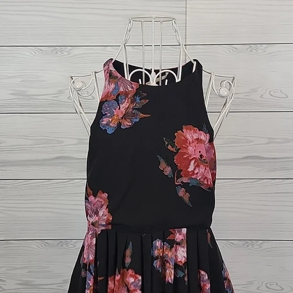 Free People Flutter By Flirty Floral Sleeveless Mini Dress Womens Size 0 - Picture 2 of 14